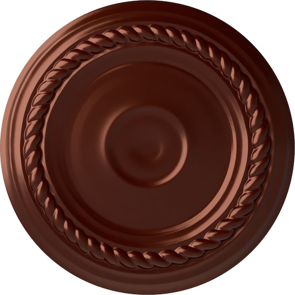 Ekena Millwork Small Alexandria Ceiling Medallion (Fits Canopies up to 4 5/8"), 7 7/8"OD x 3/4"P, Antique Copper CM07ALACS - main